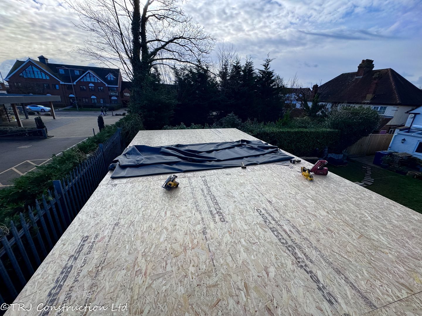 roof preparation on a granny annexe