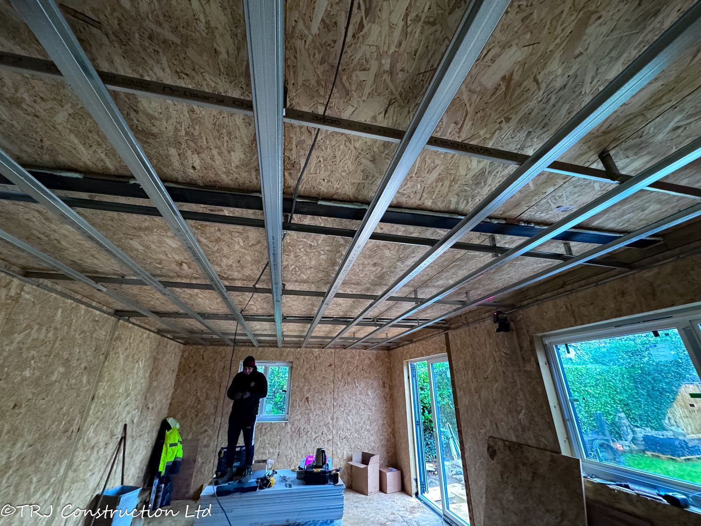 suspended ceiling on a granny annexe