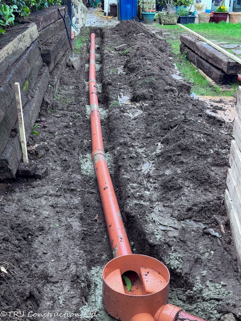 soil pipe on a granny annexe
