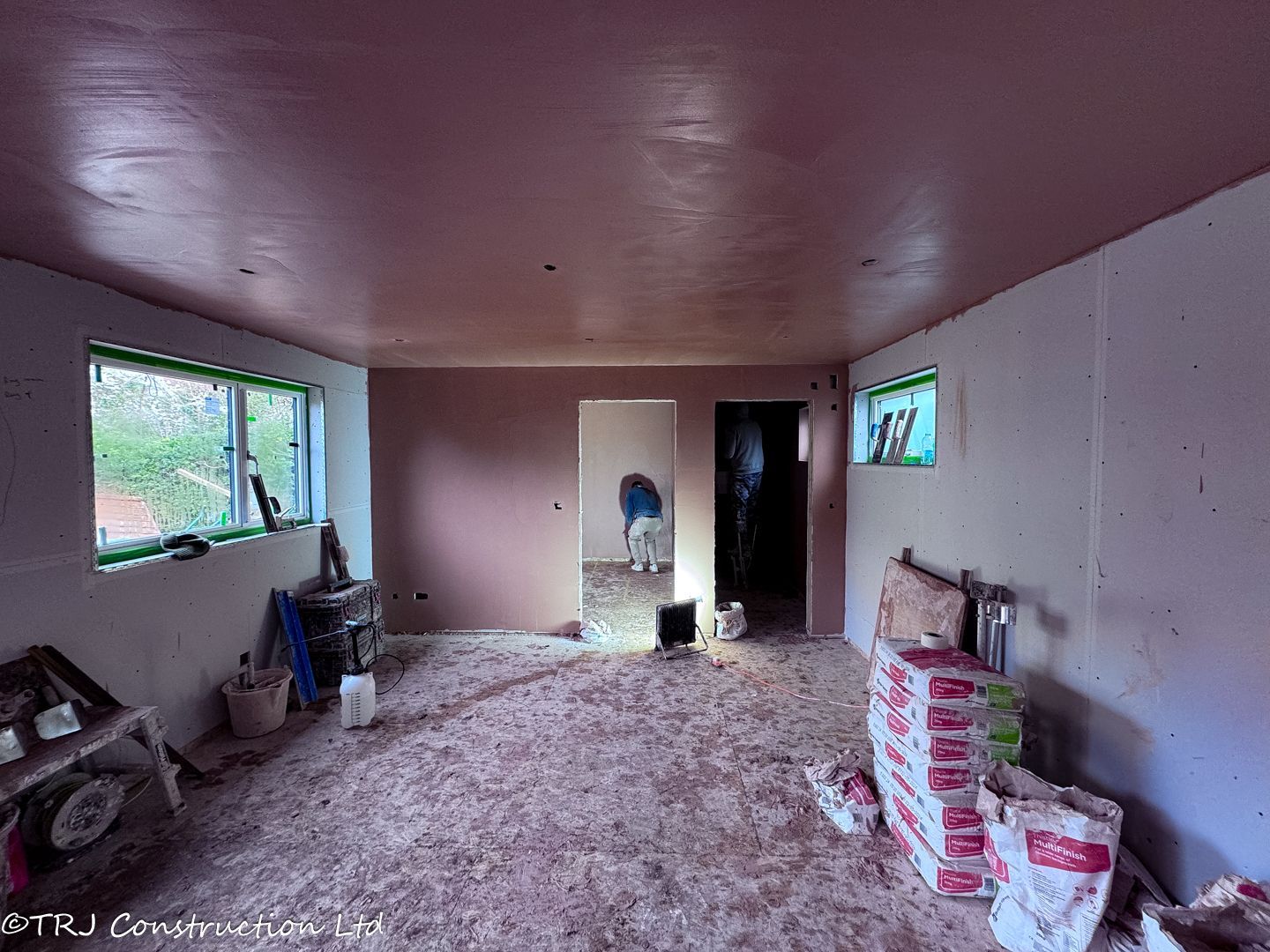 plastering on a granny annexe