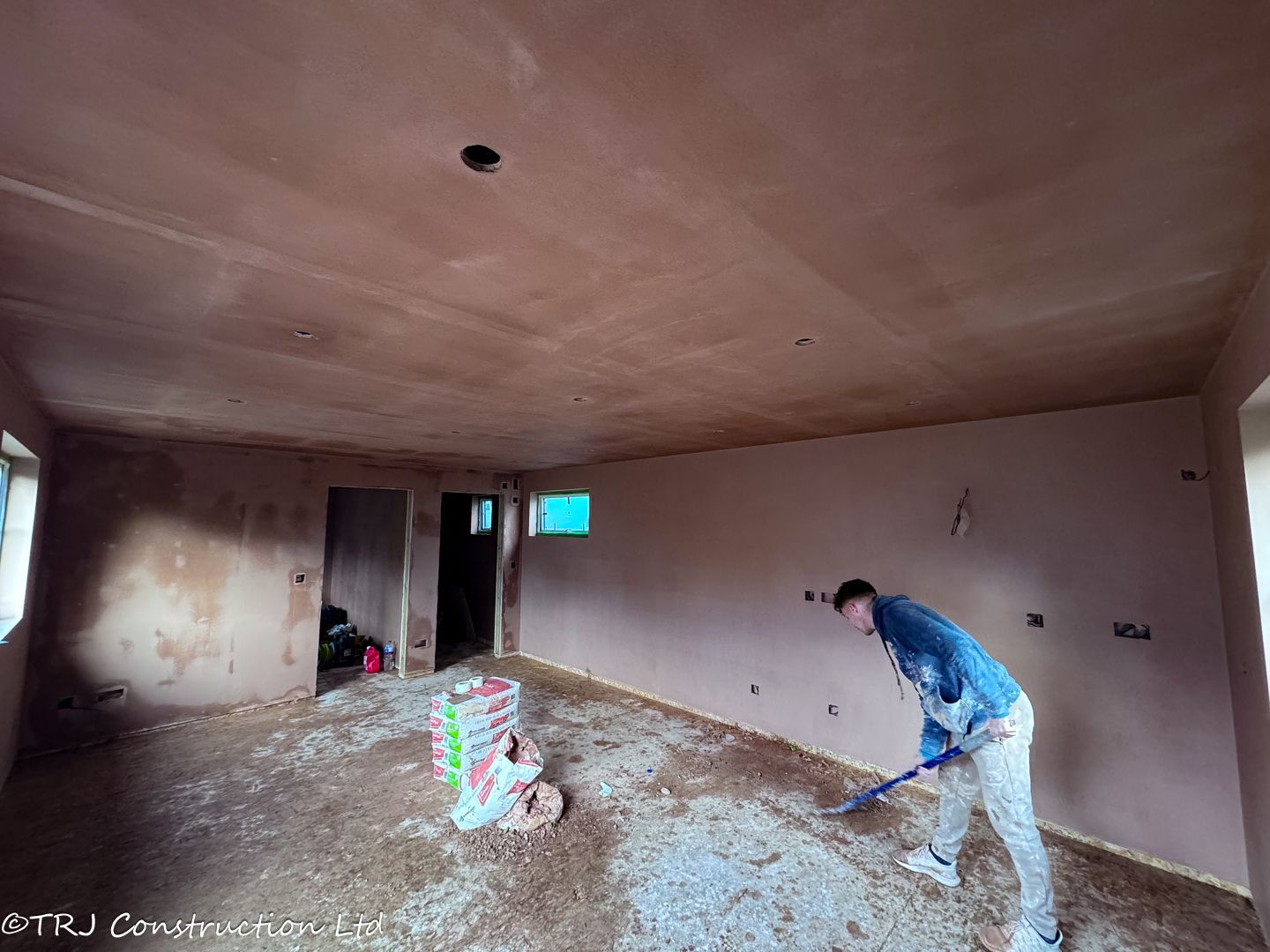 plastering on a granny annexe
