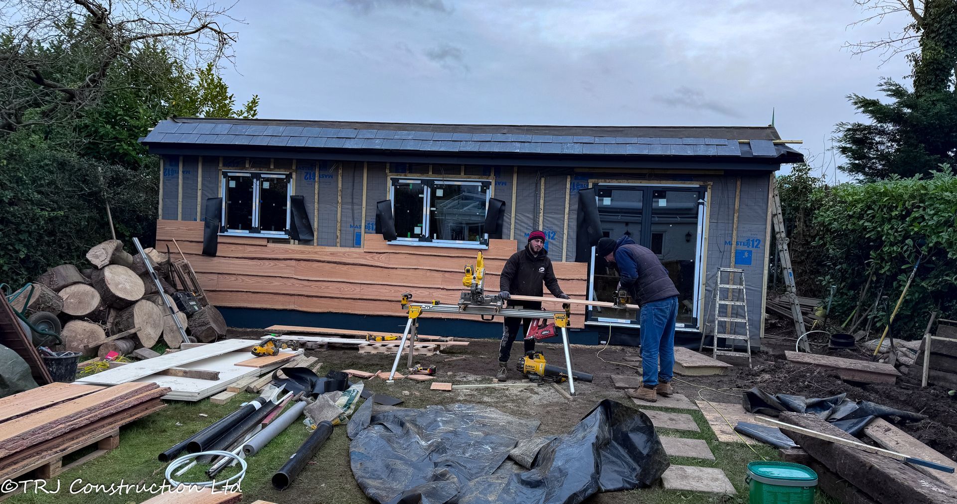 cladding on a granny annexe