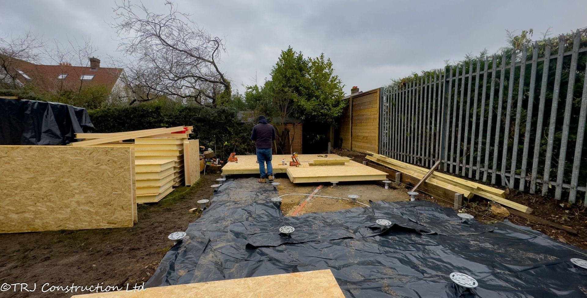 foundation of a granny annexe