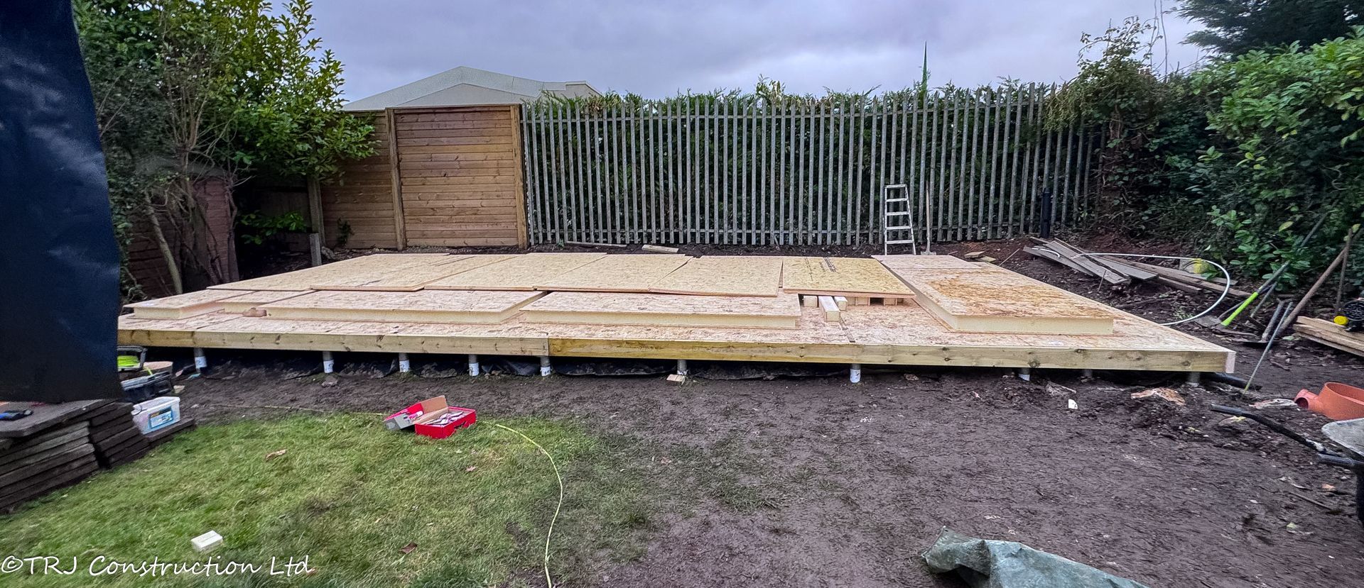 base of a granny annexe built by TRJ