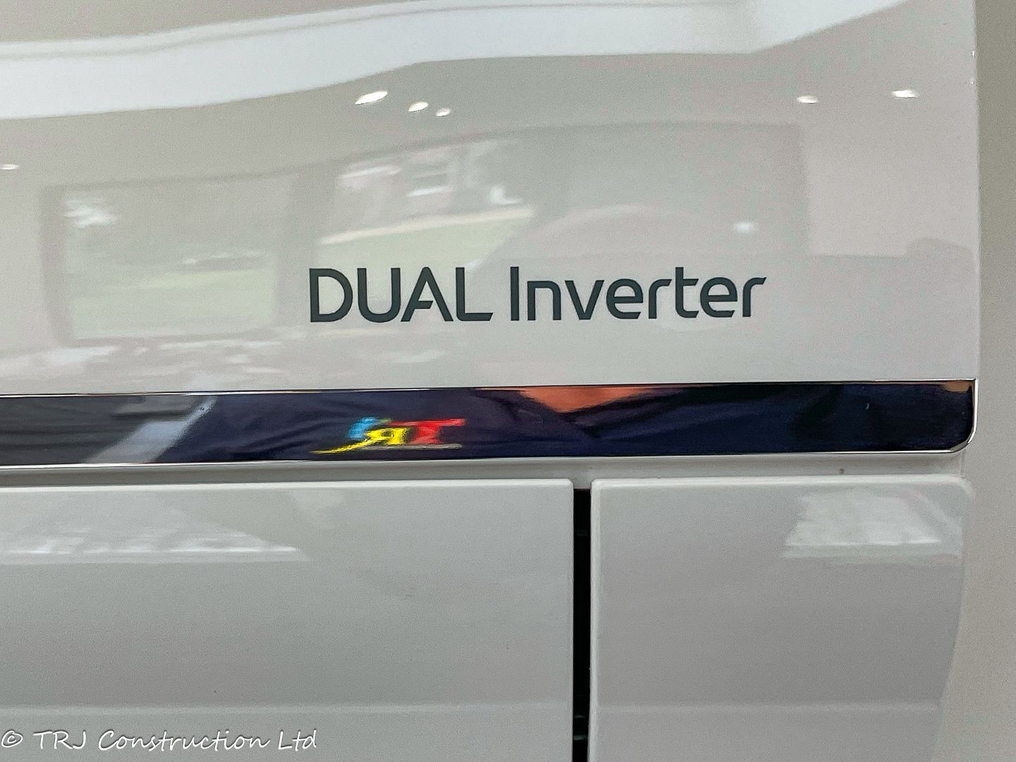 Quiet and powerful air conditioning unit fitted in a modern apartment.