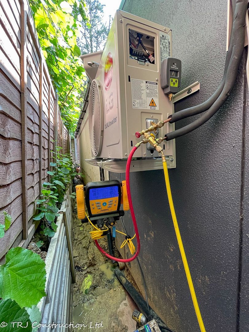 Upgrading an old air conditioning system for better performance.