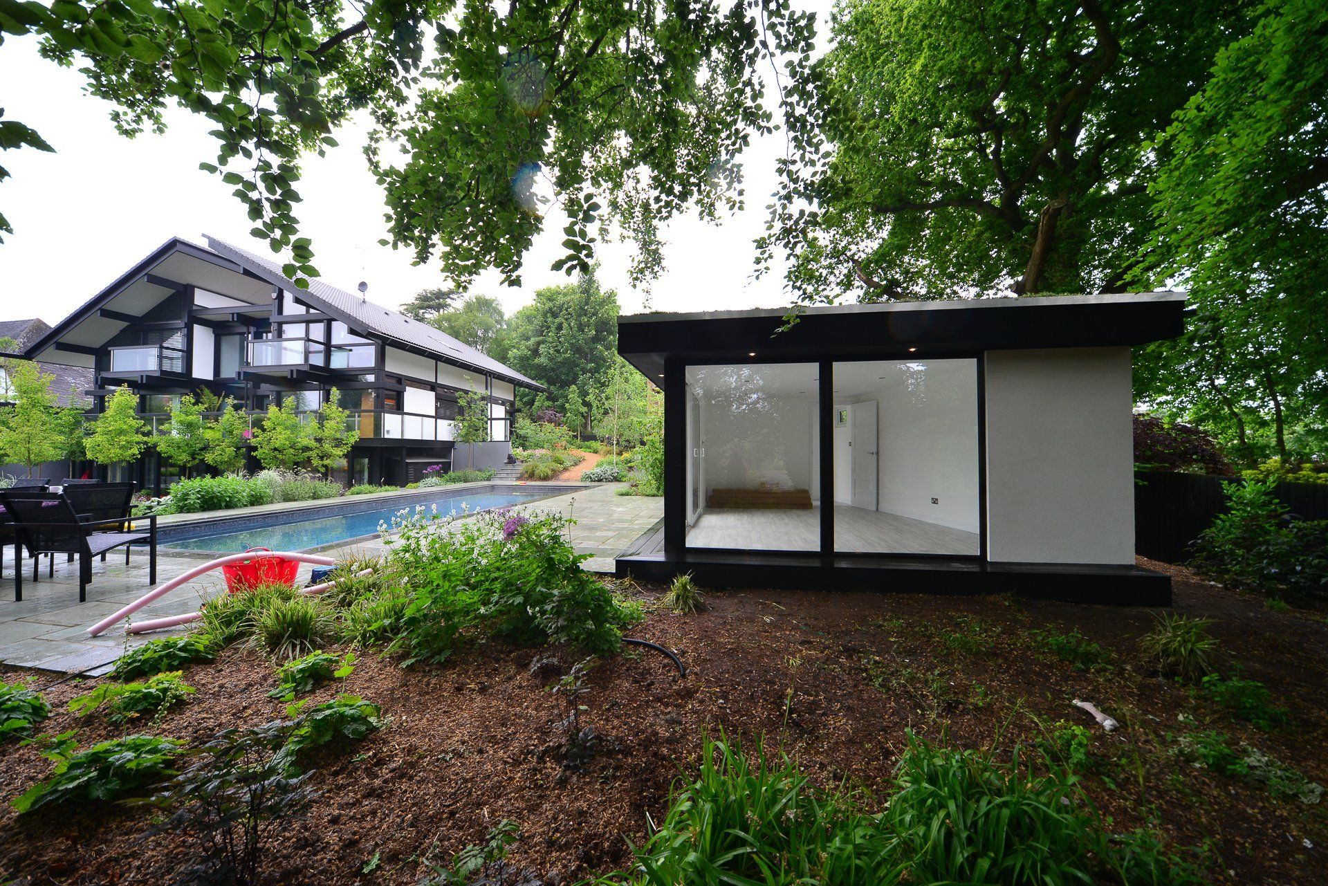 big windows garden room