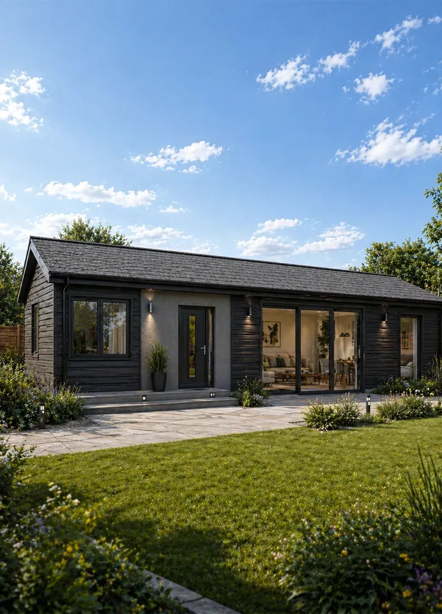 The Ash open-plan granny annexe living layout