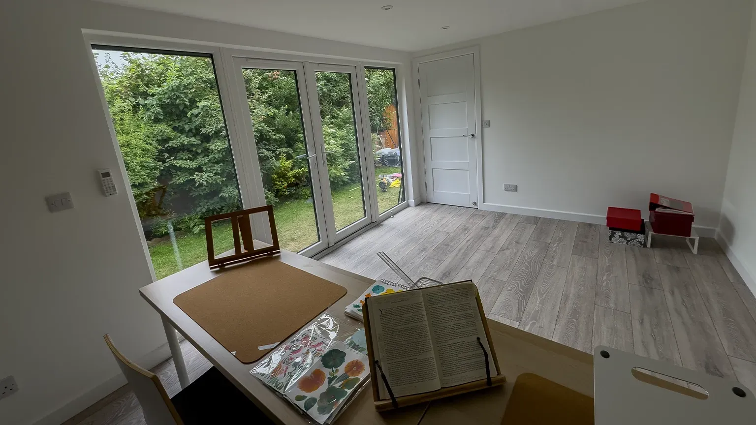 inside garden office