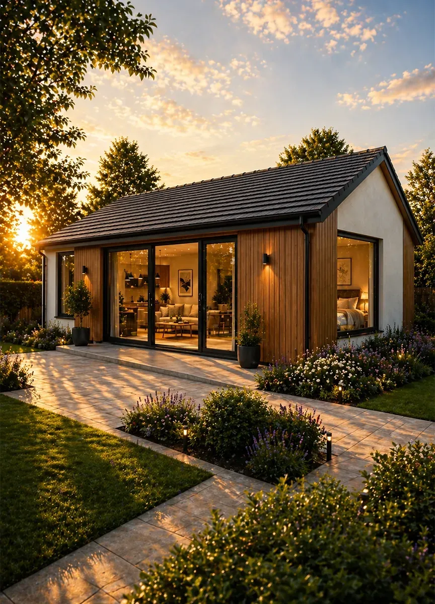 The Cedar flexible 1 bedroom SIP granny annexe with study by TRJ Construction