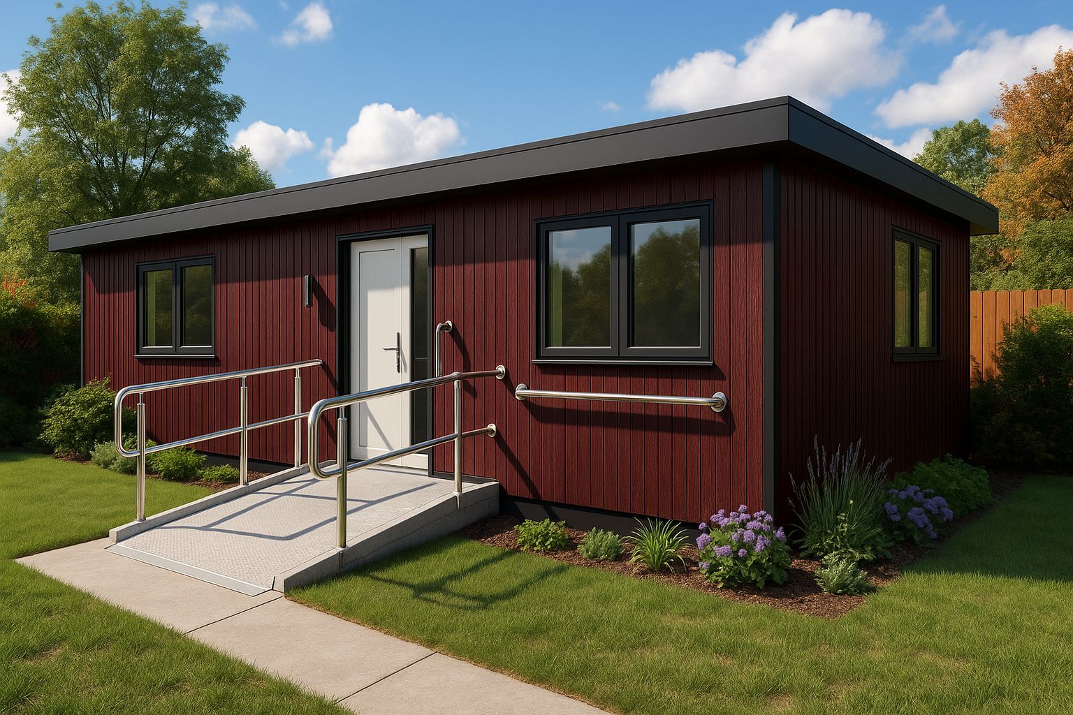 ramp access on a granny annexe
