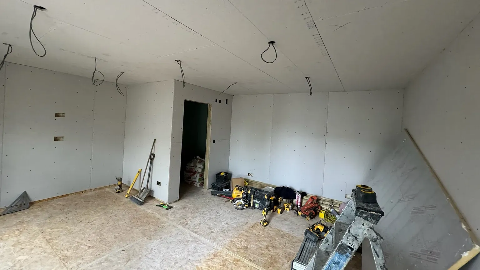 plasterboard granny annexe