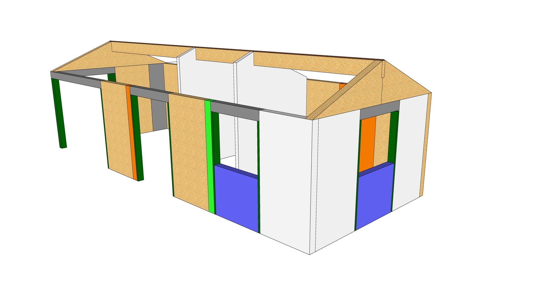 SIP garden room structure design diagram