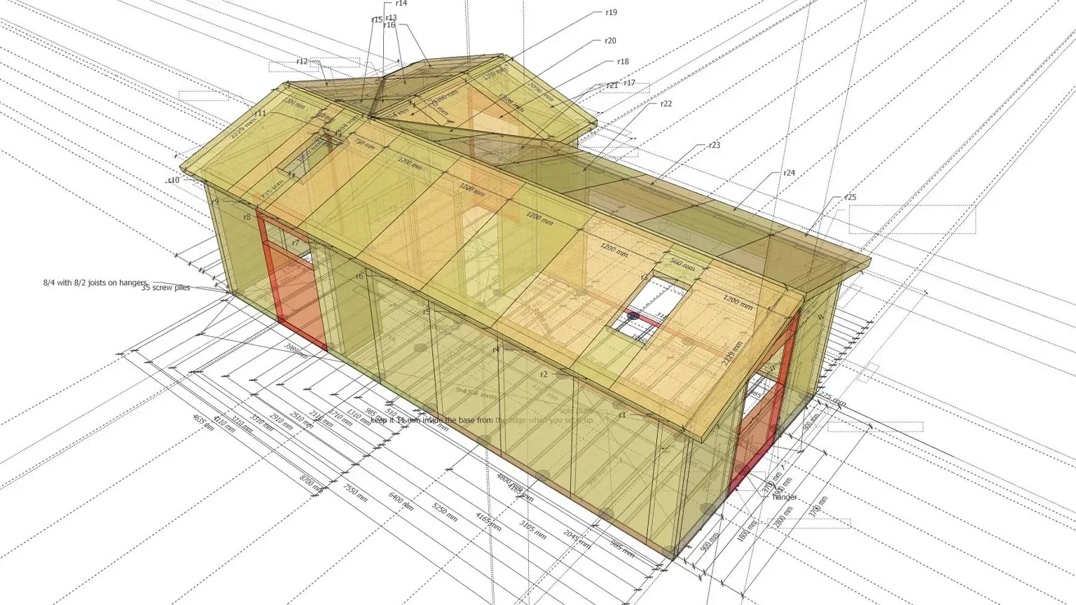 bespoke granny annexe drawings