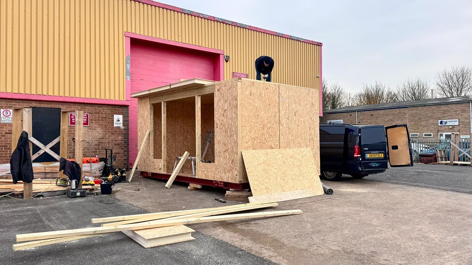 SIP panels garden room construction