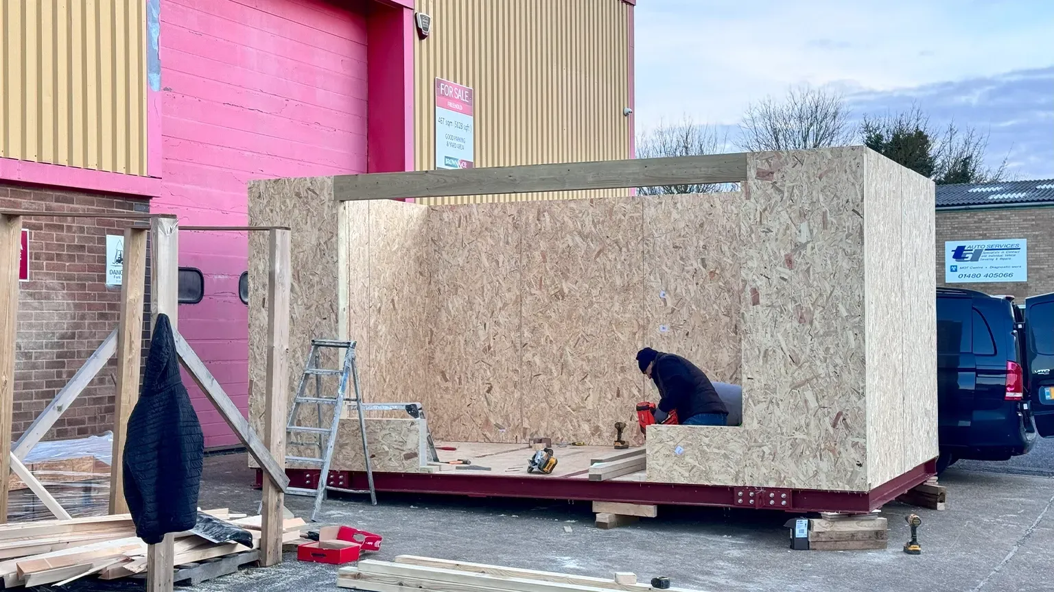 SIP panels garden room construction