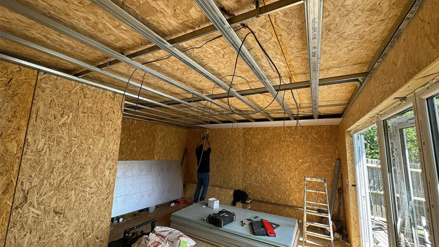 suspended ceiling granny annexe