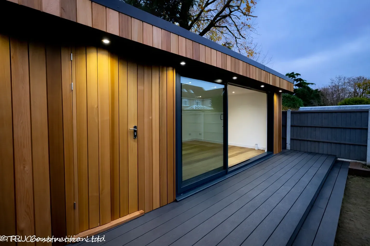 ompleted insulated garden studio by TRJ Construction