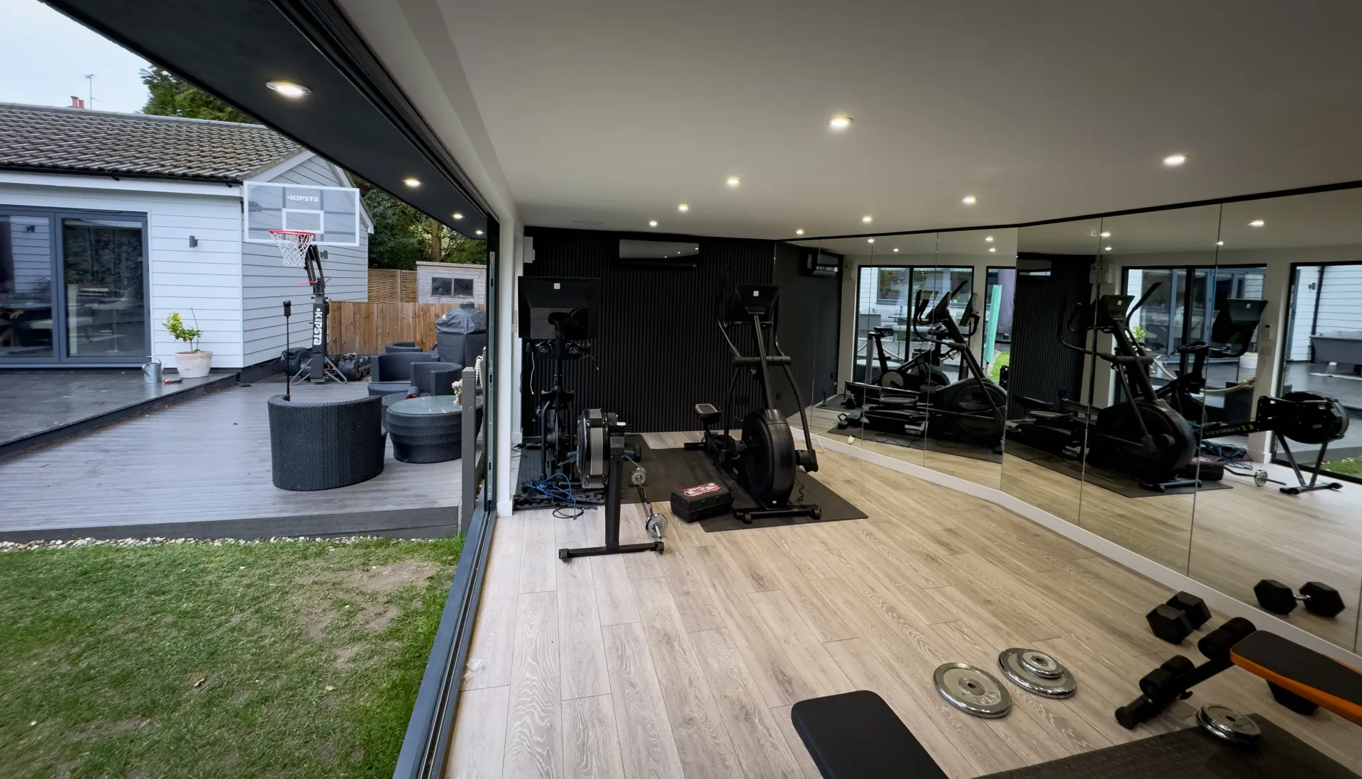 bifold doors garden room