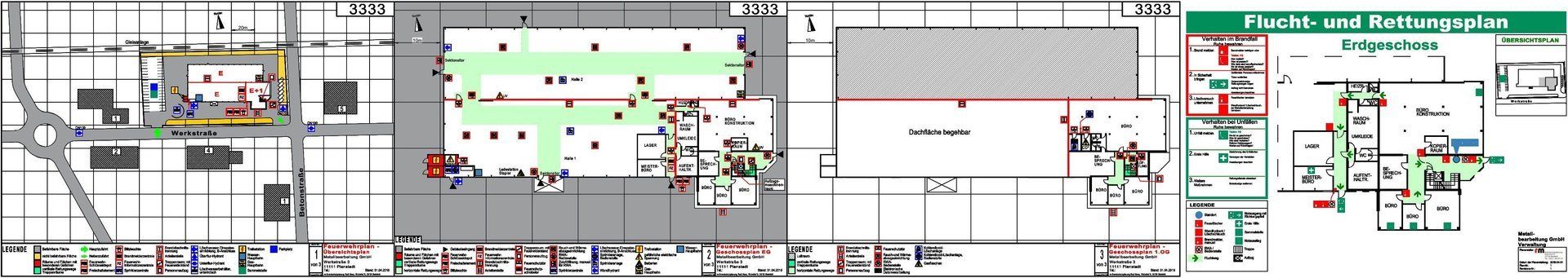 Brandschutzpläne Beispiele