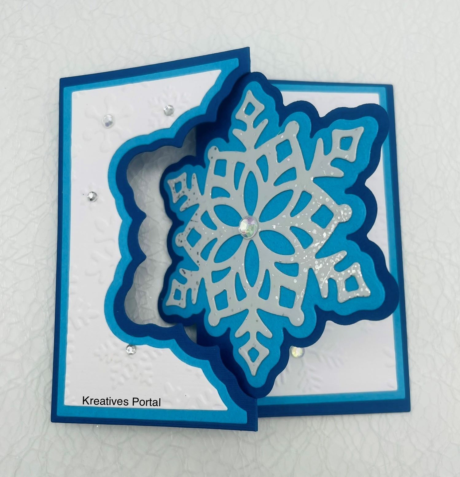 Schneeflocken Karte