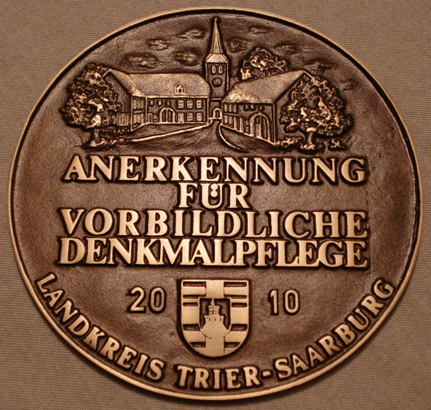 Denkmalpflegeplakette des Kreis Trier-Saarburg