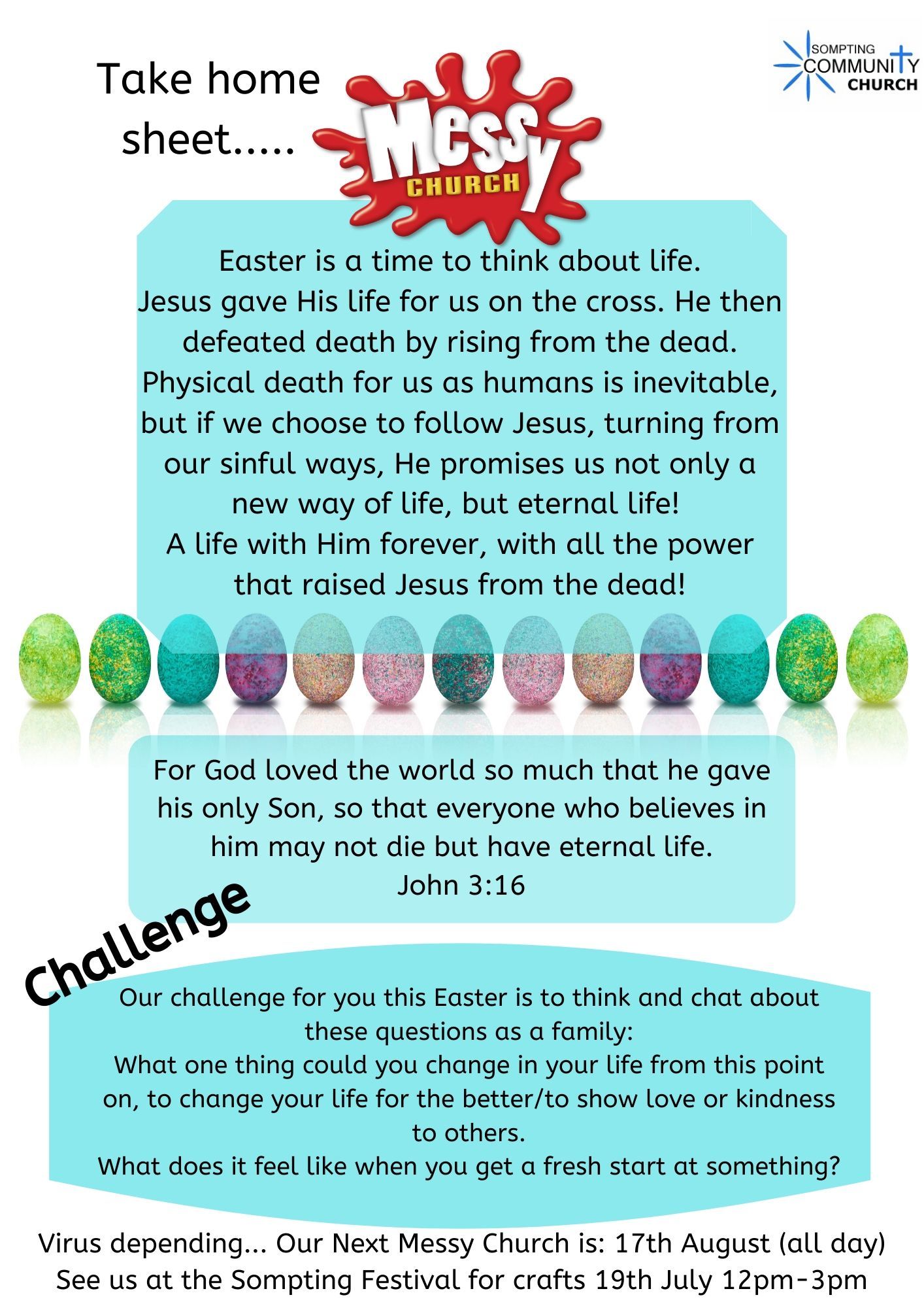 Today in Messy Church Easter 2020 Today in Messy Church Easter 2020