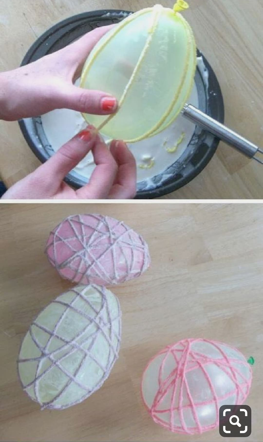 Messy Easter Wool Eggs Messy Easter Wool Eggs