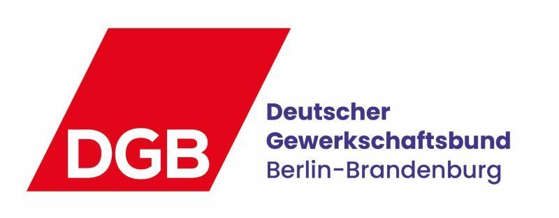 Das Logo vom DGB. Der Deutsche Gewerkschaftsbund ist Kooperationspartner von Joboption Berlin.