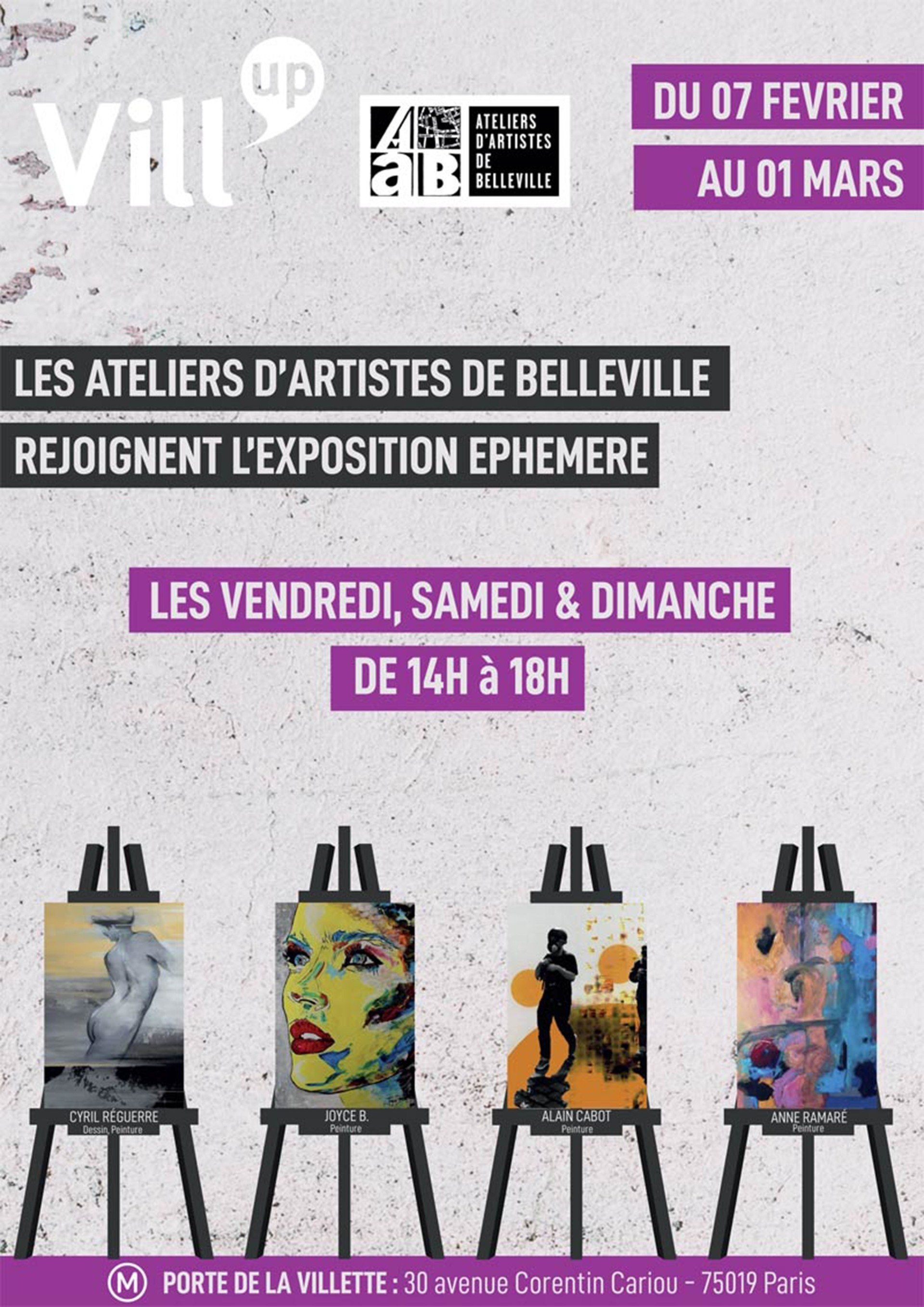 Exposition Collective Ephémère AAB@Vill’Up