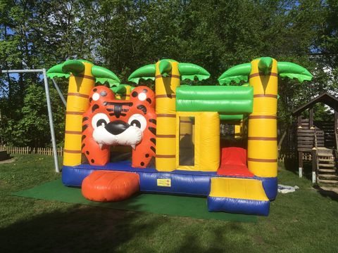 Hüpfburg 5m x 5m mit Rutsche Hüpfburg Tiger Multiplay