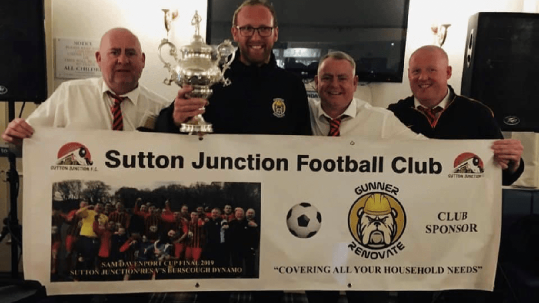 Gunner Renovate at the Sutton Junction FC Trophy Celebration