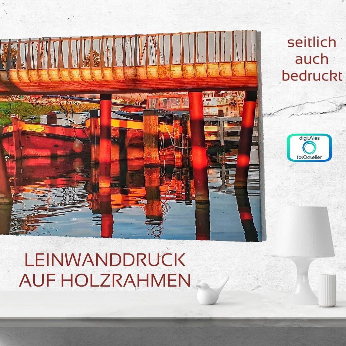 Leinwanddruck auf Keilrahmen aus Holz