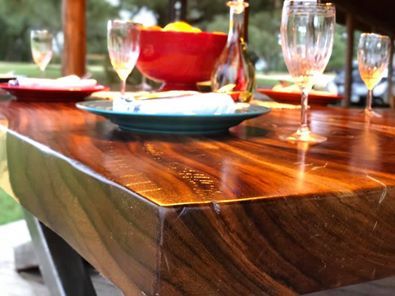 Mahogany wood table