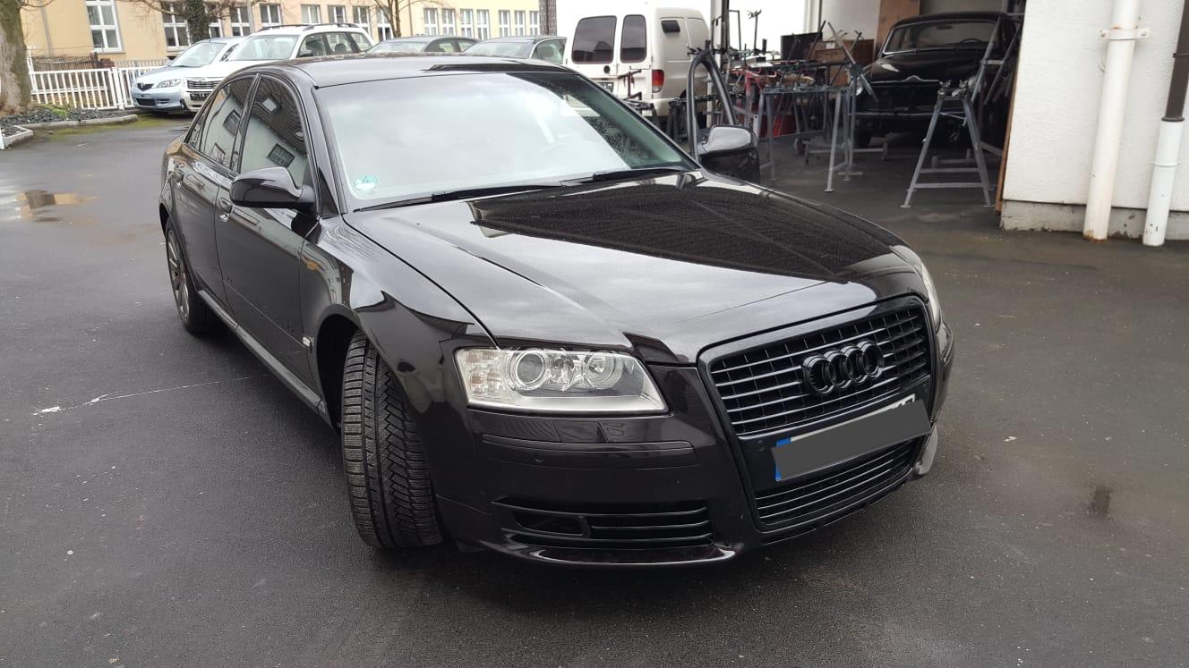 Auto schwarz lackiert nachher