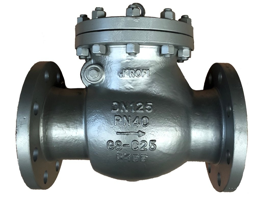 Fig-452, Clapet à battant, Rückschlagklappe, Swing check valve, carbon steel, acier, Stahlguß, PN25