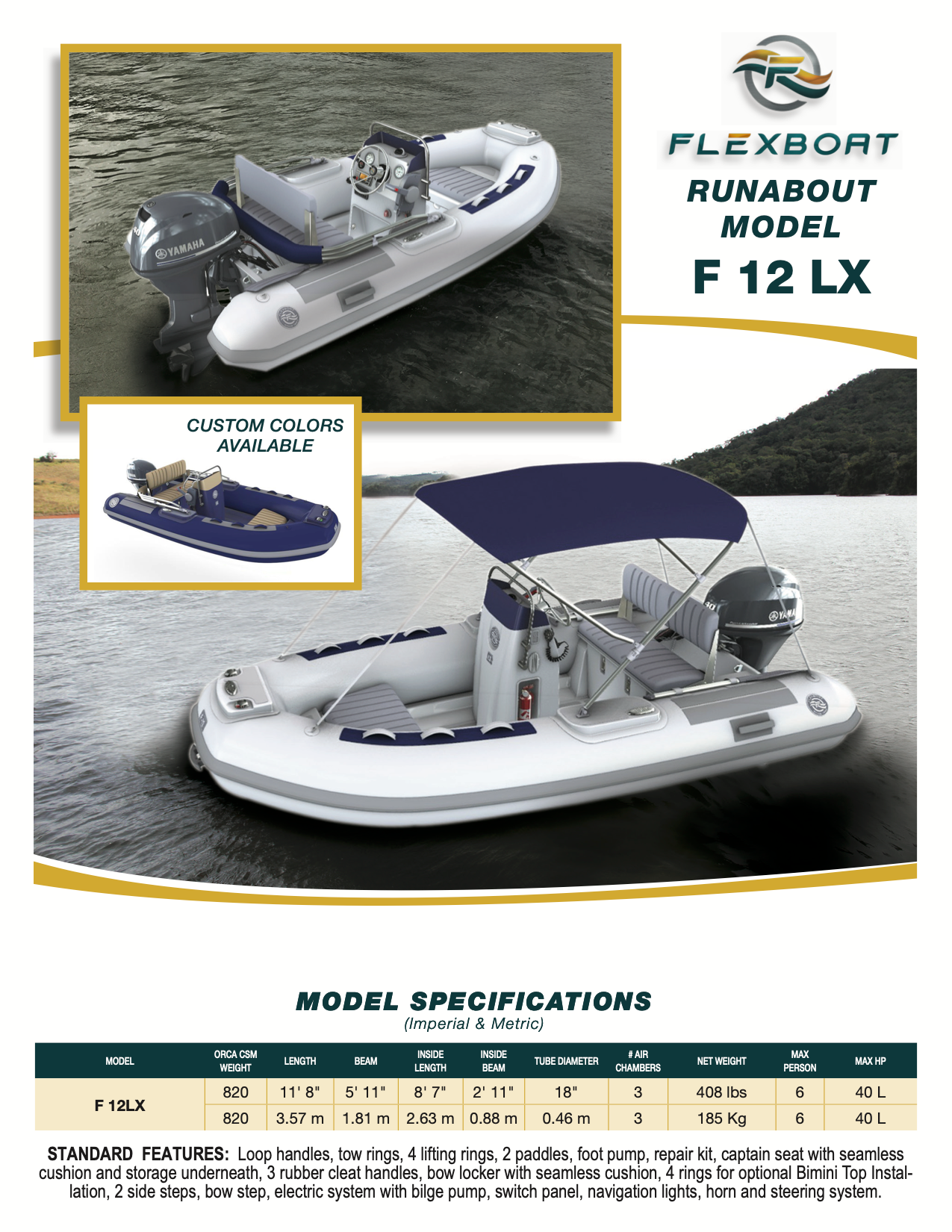 F 12 LX (Runabout by FLEXBOAT)