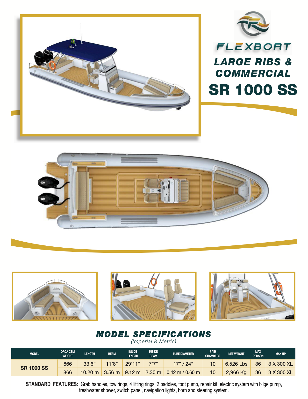 SR 1000 SS (Runabout by FLEXBOAT)