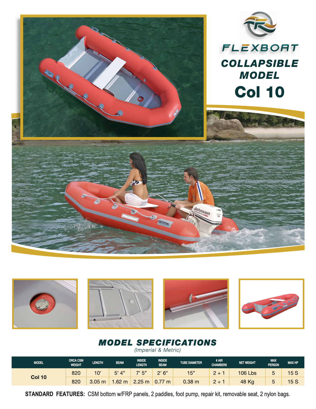 Flexboat Col 10 (Collapsible inflatable)