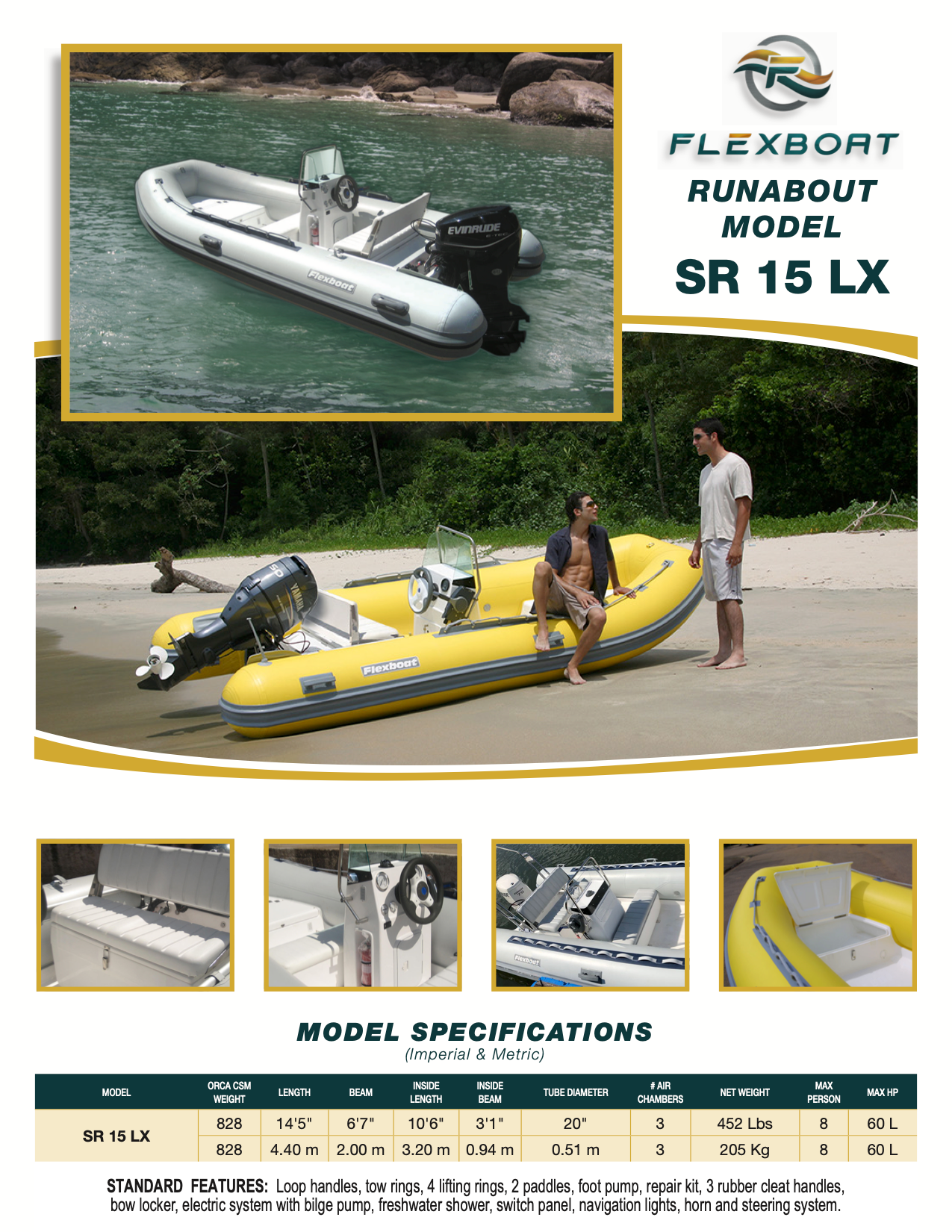 SR 15 LX (Runabout by FLEXBOAT)