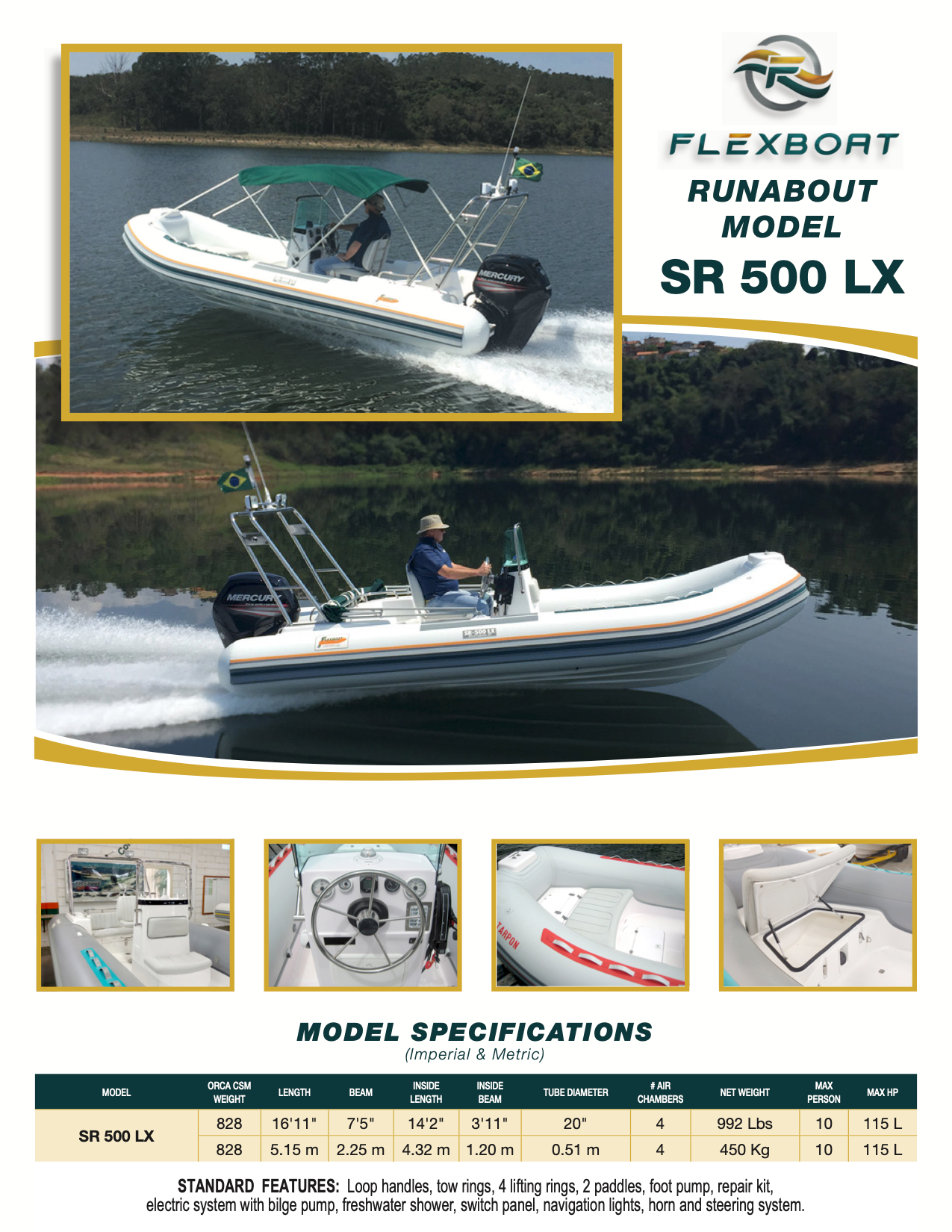 SR 500 LX (Runabout by FLEXBOAT)