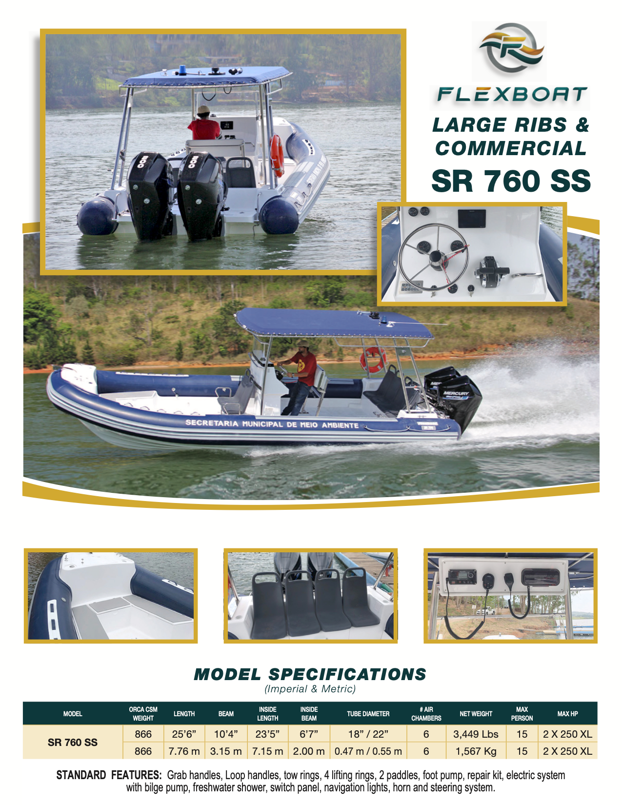 SR 760 SS (Runabout by FLEXBOAT)