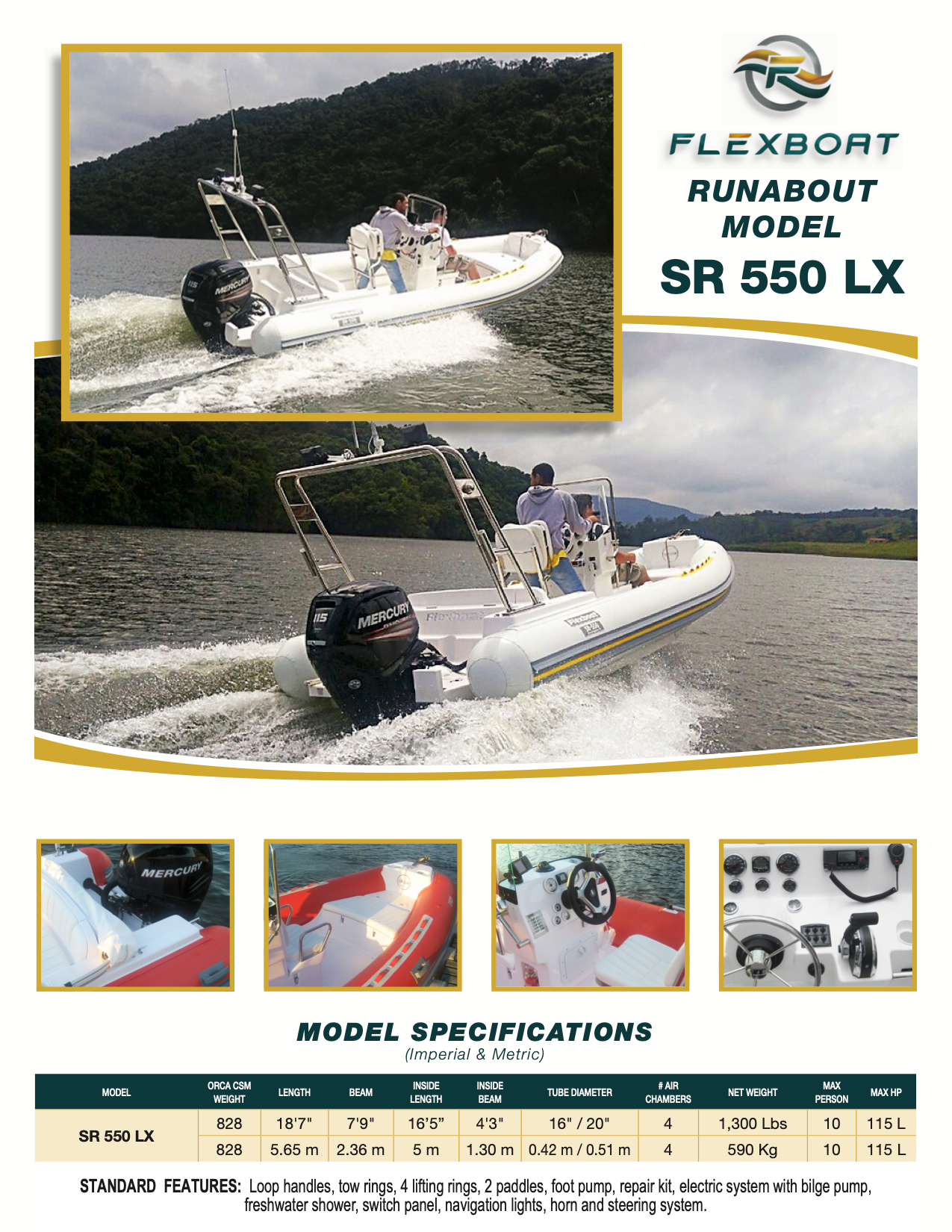 SR 550 LX (Runabout by FLEXBOAT)