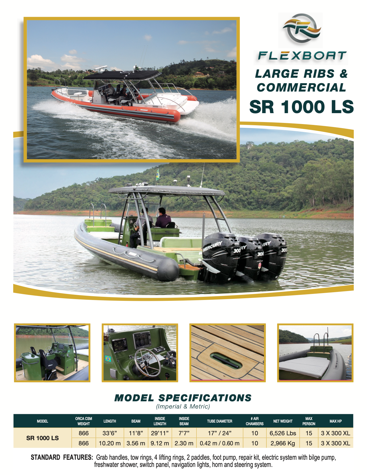 SR 1000 LS (Runabout by FLEXBOAT)
