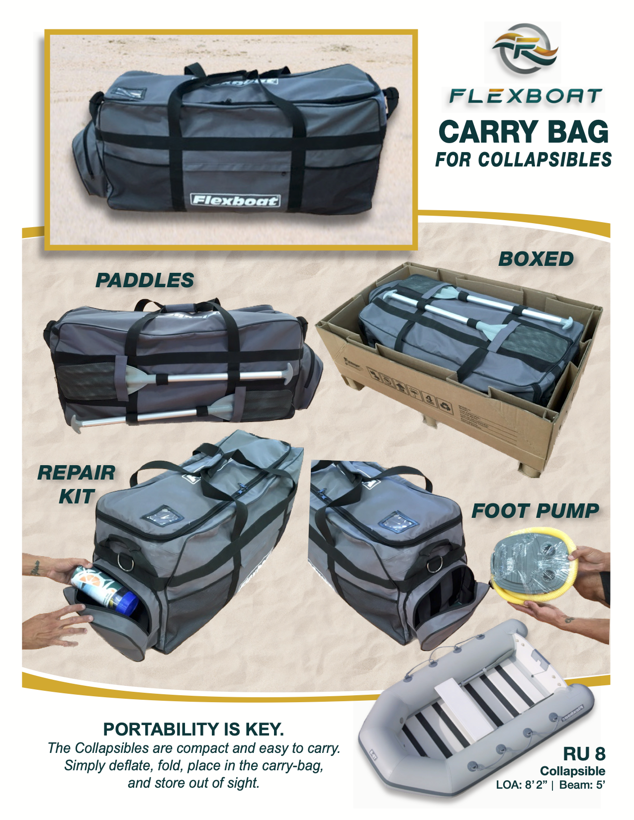 CARRY BAG (for Collapsibles by FLEXBOAT)
