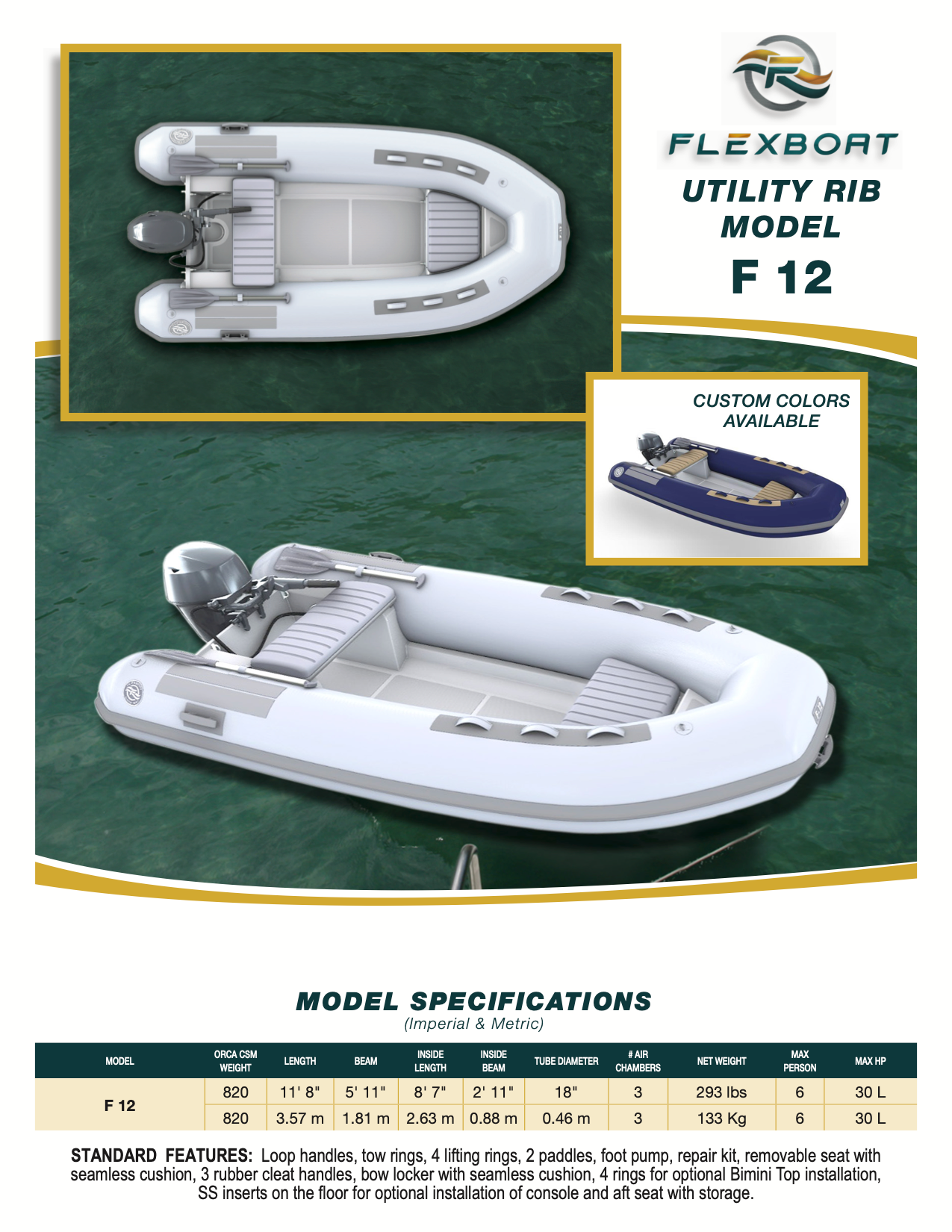 F 12 (Utility RIB by FLEXBOAT)