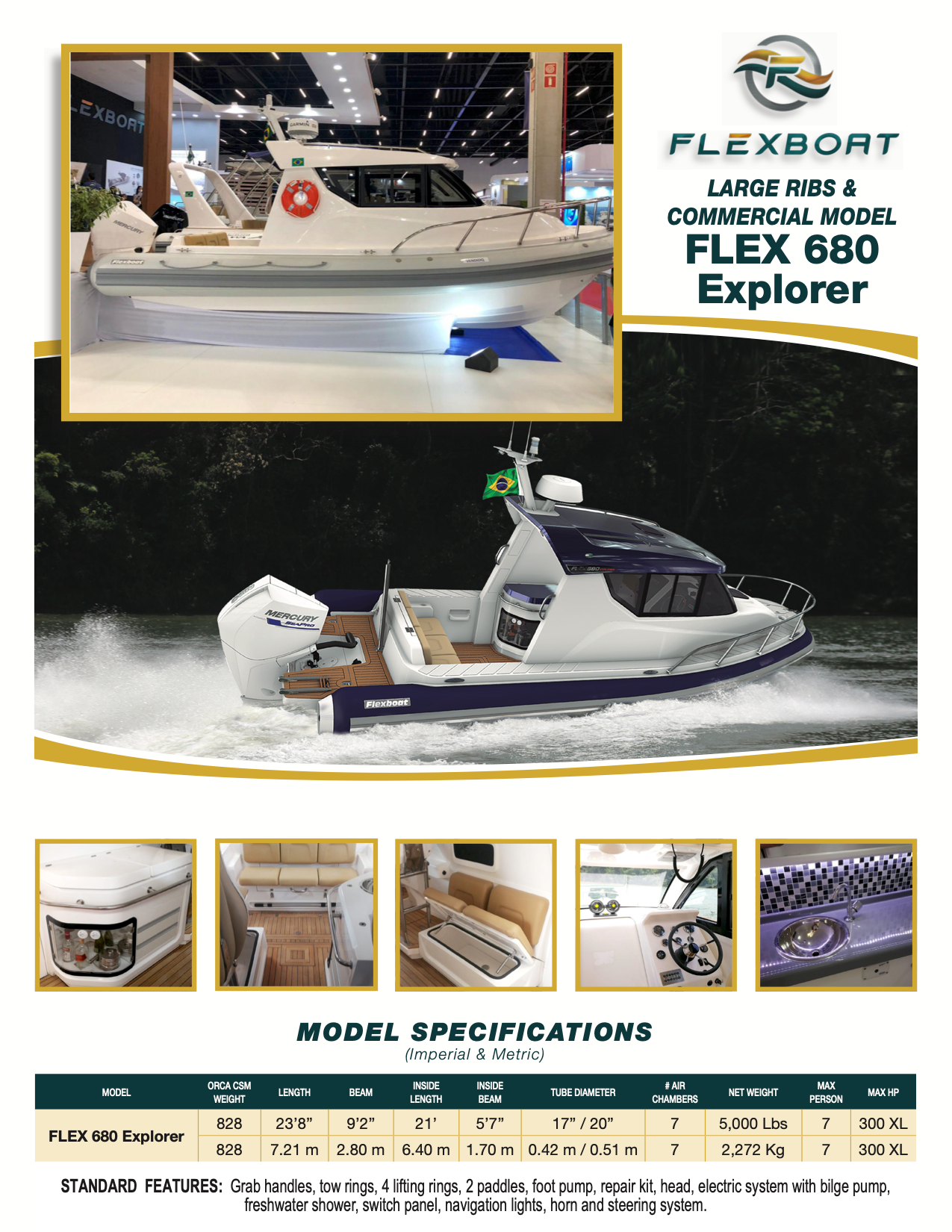 FLEX 680 Explorer (Runabout by FLEXBOAT)
