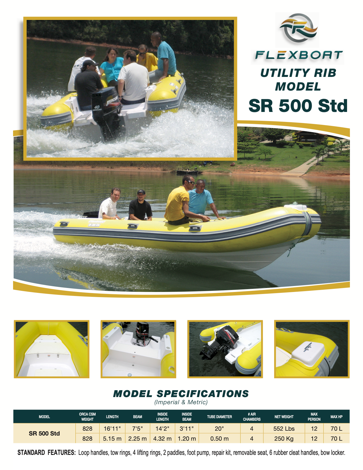 SR 500 Std (Utility RIB by FLEXBOAT)