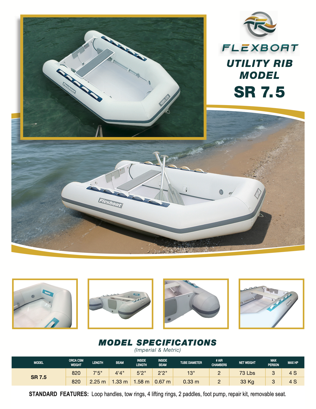 SR 7.5 (Utility RIB by FLEXBOAT)