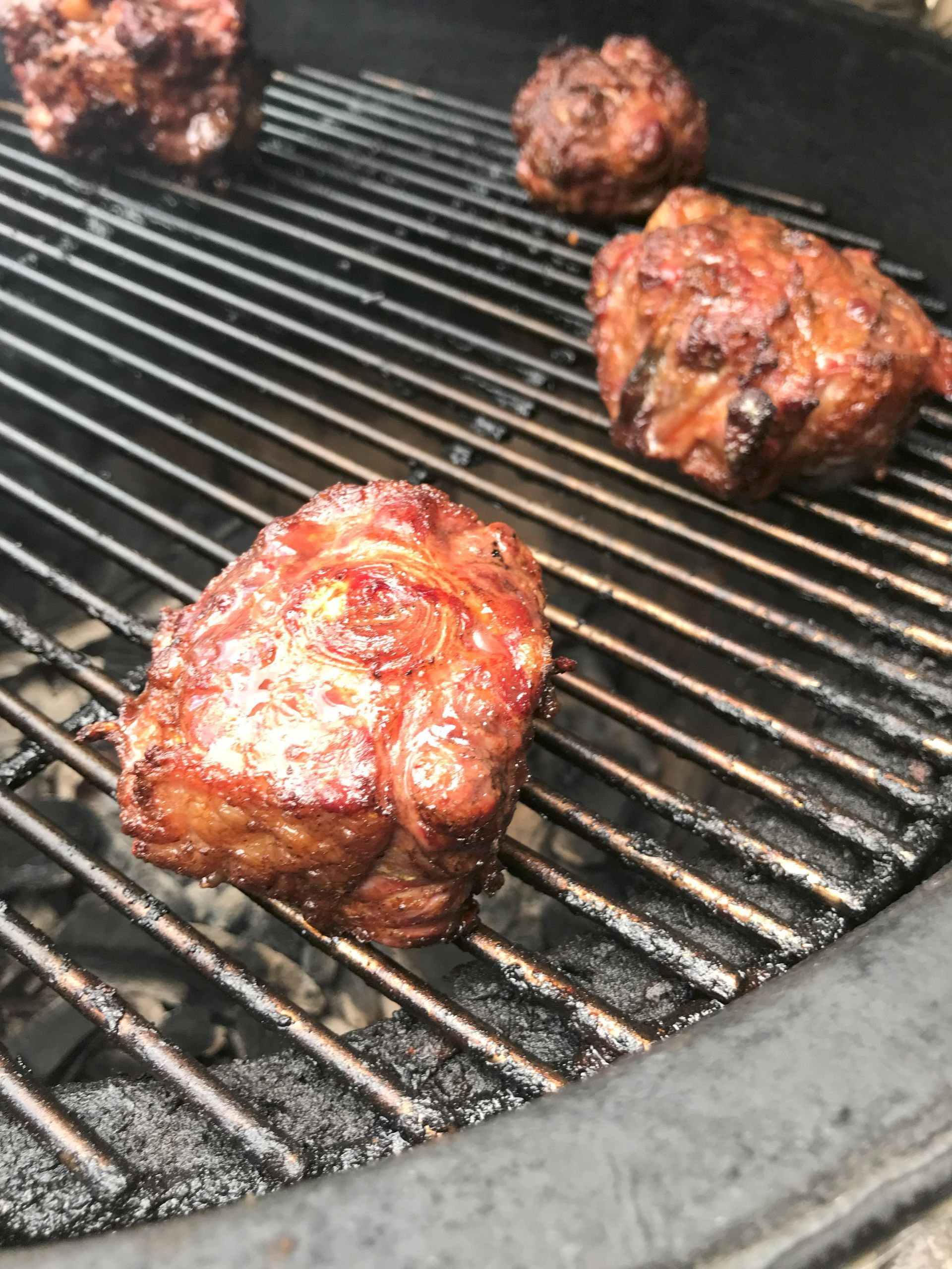 smoked oxtails with brown coloring